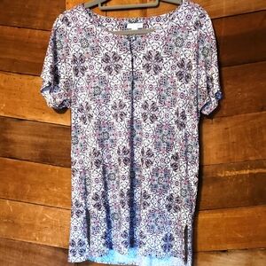 J. Jill Geometric Patterned Women's Top